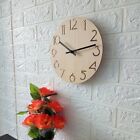 Classic Vintage Rustic Wooden Electronic Clock for Sofa Background Wall
