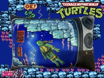 Cojín de felpa decoración NES Teenage Mutant Ninja Turtles almohada DAM Foto 1 de 4
