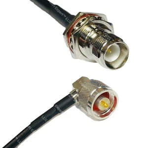 LMR240UF RP-TNC FEMALE to N MALE ANGLE Coax RF Cable USA-Ship Lot - Picture 1 of 1