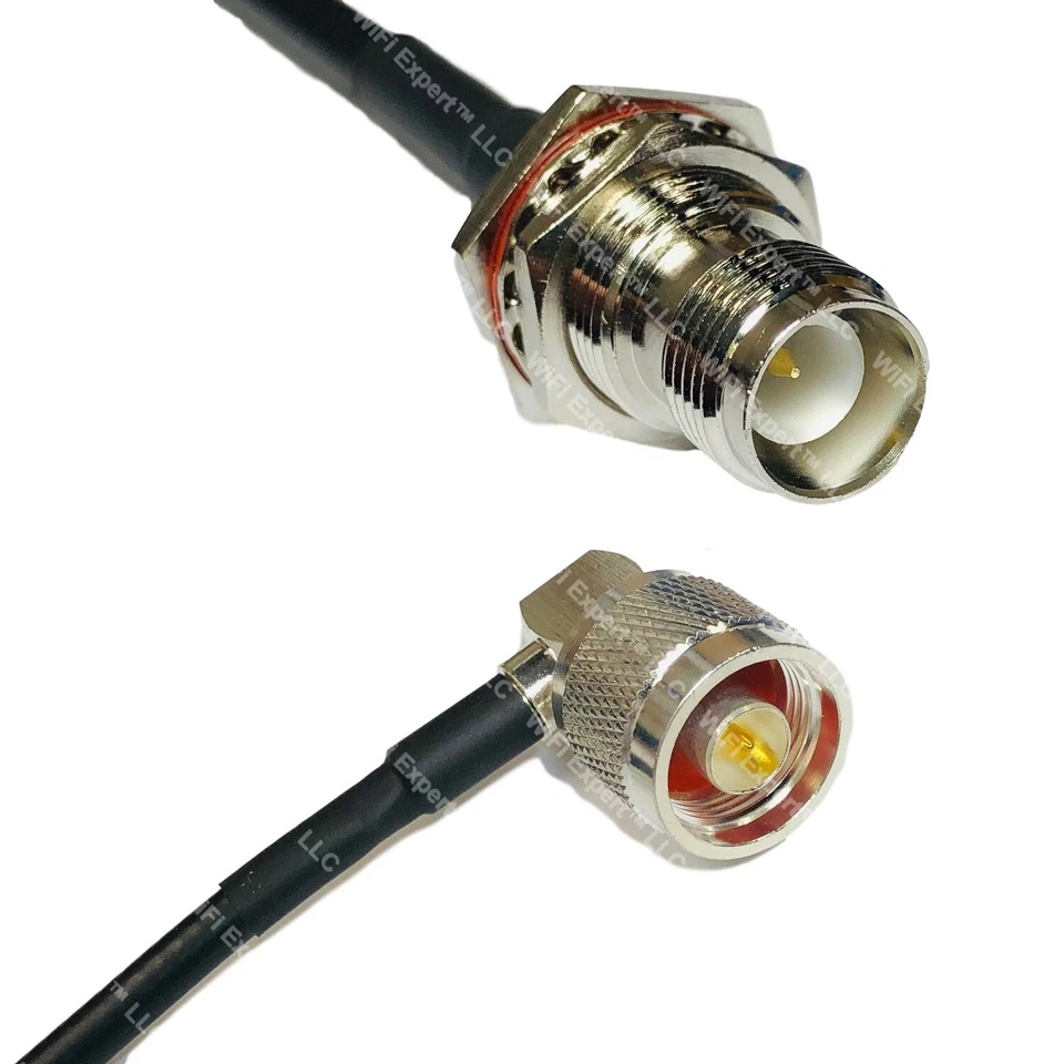 LMR240UF RP-TNC FEMALE to N MALE ANGLE Coax RF Cable USA-Ship Lot - Image 1 of 1