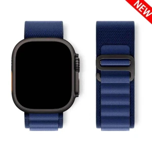 Bracelet sport Alpine Loop authentique (42 mm-49 mm) pour Apple Watch Ultra 2 bleu - Photo 1 sur 6