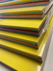 A4 180GSM Card Assorted Colours Copier and Print and Drawing - 100 Sheets - Picture 1 of 15