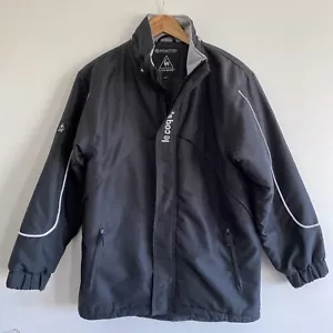 Le Coq Sportif Coat Black Boys Jacket Zipped Pockets Teen Size XL - Picture 1 of 10