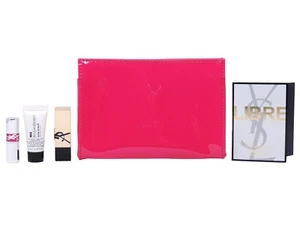 YSL YVES SAINT LAURENT BEAUTE ROSA MAKE UP TASCHE CLUTCH HANDTASCHE MIT KOSMETIK SET - Bild 1 von 3