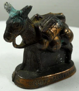 Figura de metal de burro mula paquete de recuerdos Knott’s Berry Farm & Ghost Town de colección - Imagen 1 de 11