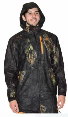 Medium Mossy Oak Eclipse Tricot Scent Control Waterproof Camo Coat Jacket Wind - Image 1 of 4