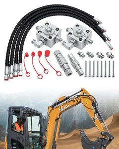 2 Dreiwege Umschaltventile Bagger für 1-2 Tonnen Chinesischer Minibagger mit... - Bild 1 von 9