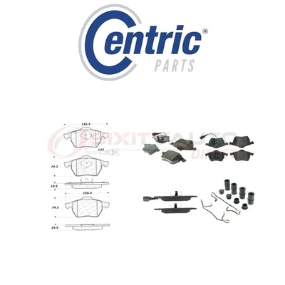 Centric Posi Quiet Ceramic Brake Pads w Shims for 1999-2007 Audi TT 1.8L oo Foto 1 de 4