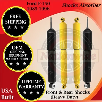 Monroe OEM Front & Rear Shocks For 1985-1996 Ford F-150 2WD HD Lifetime Warranty - Изображение 1 из 4