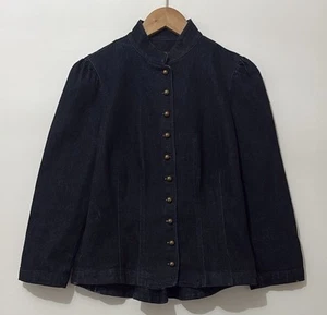 Chaqueta vaquera lavada de mezclilla oscura vintage Lauren Ralph Lauren - Imagen 1 de 5