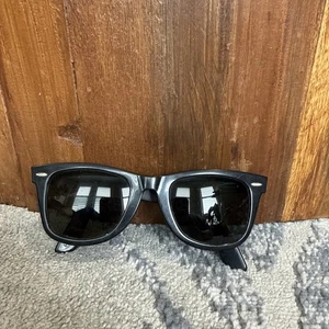 VTG B&L Ray Ban WAYFARER Sunglasses Etched BL L2008 Ebony Black USA - Picture 1 of 11