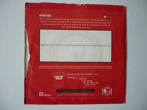 Band Aid Do They Know It's Christmas? 7" Vinyl  1st Press Cover No Photo Single - Foto 1 di 17