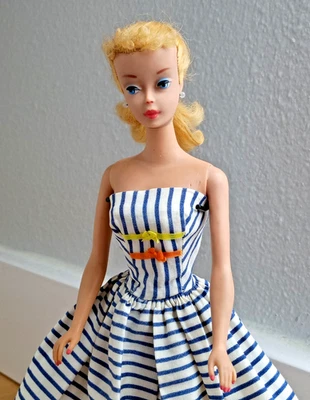 VIBRANT Vintage #4 Barbie Blond Ponytail with Mattel Dress - READ - Image 1 of 4