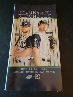 Altoona Curve Blair County Crickets Curve Chronicle Program July 2025 - Image 1 of 4