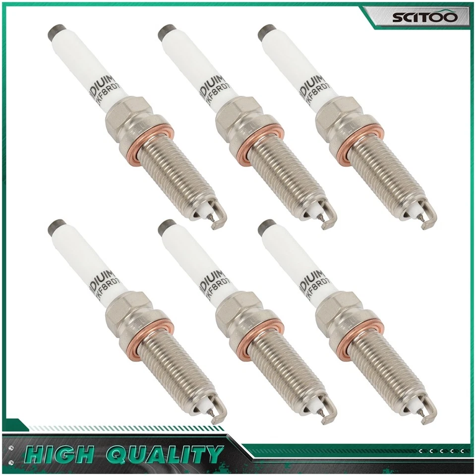 6 piezas bujías de iridio para Mercedes-Benz SL450 SL400 S560e S550e ML400 V6 3,0 L Foto 1 de 4