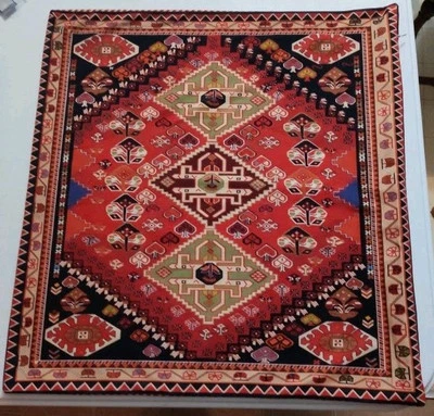 Juego de 4 Fundas de Almohada Estilo Persa Rombo 20 X 20 Usadas en Excelente Condición Foto 1 de 4