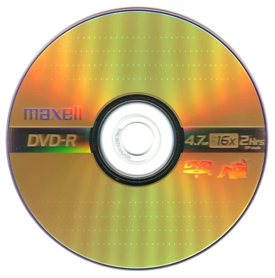 [5PK] Maxell DVD-R 4.7GB 16X 2HRS RW Brand New Blank Disc - Image 1 of 2