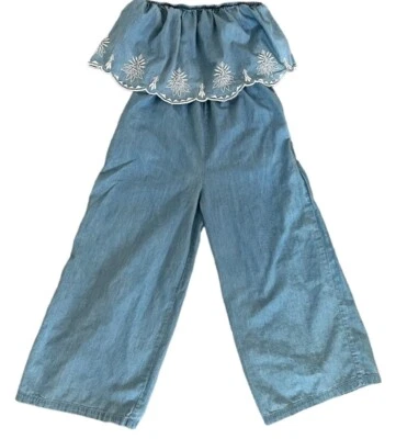 Jessica Simpson Women's Off Shoulder Wide Leg Jumpsuit Romper Smaller NWT  - Image 1 of 2