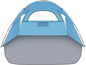 Large 2-3 Person Beach Tent Sun Shelter Portable Shade - Picture 1 of 4