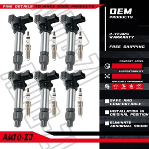 new6XIgnition Coil+6 Spark Plug For Holden Commodore VE SV6 SEDAN 2007-2009-2012 - Picture 1 of 13