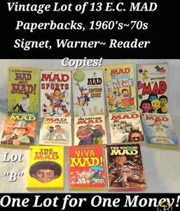 Vintage Konvolut 13 E.C. Verrückte Taschenbücher, 60er~70er Jahre Signet, Warner~ Leserkopien! - Bild 1 von 16