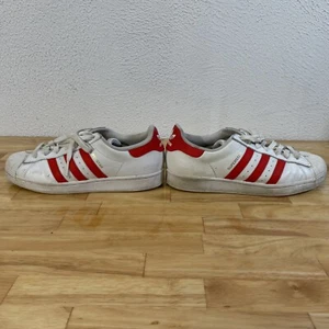 Adidas Superstar White/Red Men 8.5 - Picture 1 of 10