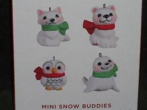 Hallmark 2022 Snow Buddies - Miniature Set of 4 - NIB - Picture 1 of 8