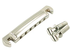 KLUSON Zinc WRAPAROUND STOP BAR Tailpiece fits Gibson USA CHROME KWRAP-C - Picture 1 of 1