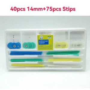 Dental Composite Resin Finishing Polishing Discs 75 Strips+40 Disc+1pc Mandrel - Picture 1 of 5