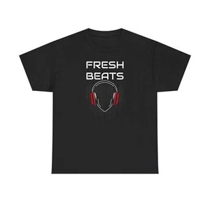 Fresh Beats Inc. | Unisex Heavy Cotton DJ Tee – Drop Beats Not Calls 🎧🔥 - Picture 1 of 5