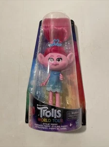 Trolls World Tour Stylin' Poppy  Doll DreamWorks Hasbro Toy Ages 4+ - Picture 1 of 7