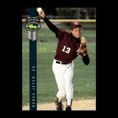 Derek Jeter 1993 Classic Best Greensboro Hornets #91 44 - Image 1 of 2