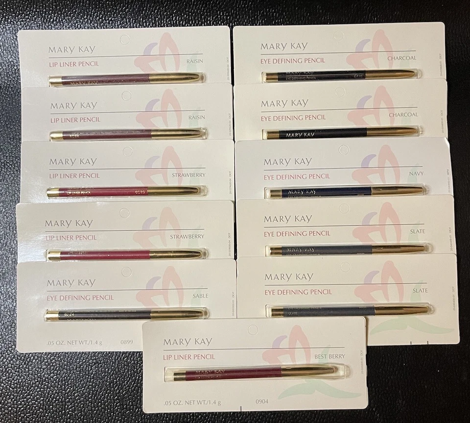 Mary Kay Signature Lot Of 11 Eye Defining Lip Liner Pencil .05oz Mixed Lot Rares - Image 1 of 4