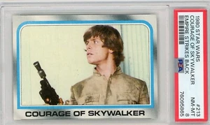 1980 Topps Star Wars Empire Strikes Back "COURAGE OF SKYWALKER" #213 PSA 8 NM-MT - Bild 1 von 2