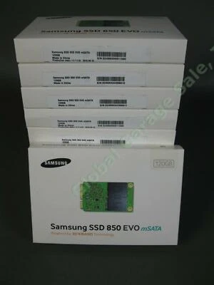 10 SEALED Samsung 850 EVO 120GB mSATA SSD MZ-M5E120BW 3D V-NAND Solid State - Image 1 of 4