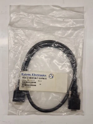 Extron VGA 3' MHR M-F 15-PIN H REV.B Monitorkabel 15-polig SUB-D VGAkabel - Bild 1 von 4