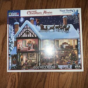 NEW White Mountain 1000 Piece Puzzle: “CHRISTMAS HOUSE"