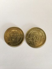 1997 Pinnacle Mint Collection Coins Brass #9 #10  Emmitt Smith & John Elway 