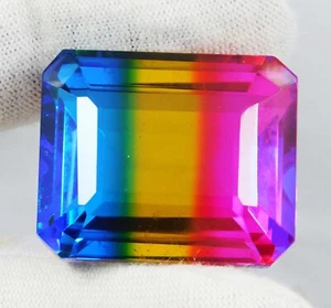 75.55 Ct Top Quality Natural Bi color Tourmaline Loose Gemstone From Afghanistan - Picture 1 of 6