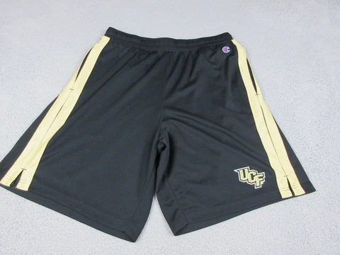 UCF Knights Shorts Mens Adult Large Black Logo College Football Champion Cover