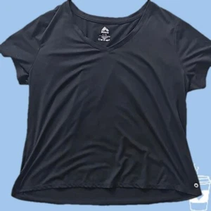 RBX Black V-Neck Athletic Shortsleeve Top - Picture 1 of 4