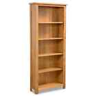 Bookcase 5-Shelf Bookcase Book Shelf Display Cabinet Solid Wood Oak Vidaxl Vidax