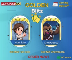 🌈Monopoly.Go🔥 Golden Blitz-4⭐Warm Fuzzy S15 -4⭐ Princess Leia S20❄️Cheap!!!⚡ - Picture 1 of 1