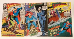 Silver Age Superman Lot of 3 / 2 Neal Adams Covers / DC 1968 / Mid-Grades - Bild 1 von 5