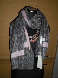 GODELLO Schal Touch Cashmere Optik Leomuster 180x90 cm NEU - Bild 1 von 6