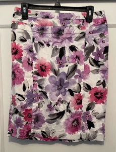 Gonna multicolore Dressbarn taglia 10 fiori gonna diritta e a matita estate! - Foto 1 di 12
