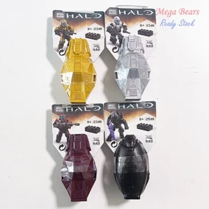 Mega Bloks Construx Halo Metallic Cryotubes ODST Drop Pod 4 Pcs lot *New Sealed* - Bild 1 von 1
