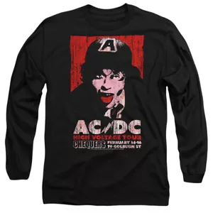 ACDC High Voltage Live 1975 Mens Long Sleeve T-Shirt, Black - Picture 1 of 3