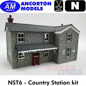 COUNTRY STATION building laser cut kit N 1:148 Ancorton Models NST6 - Picture 1 of 3