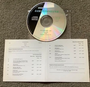 Pulp - BBC In Concert 644 (live at Glastonbury Festival 1995) VERY RARE - Picture 1 of 2